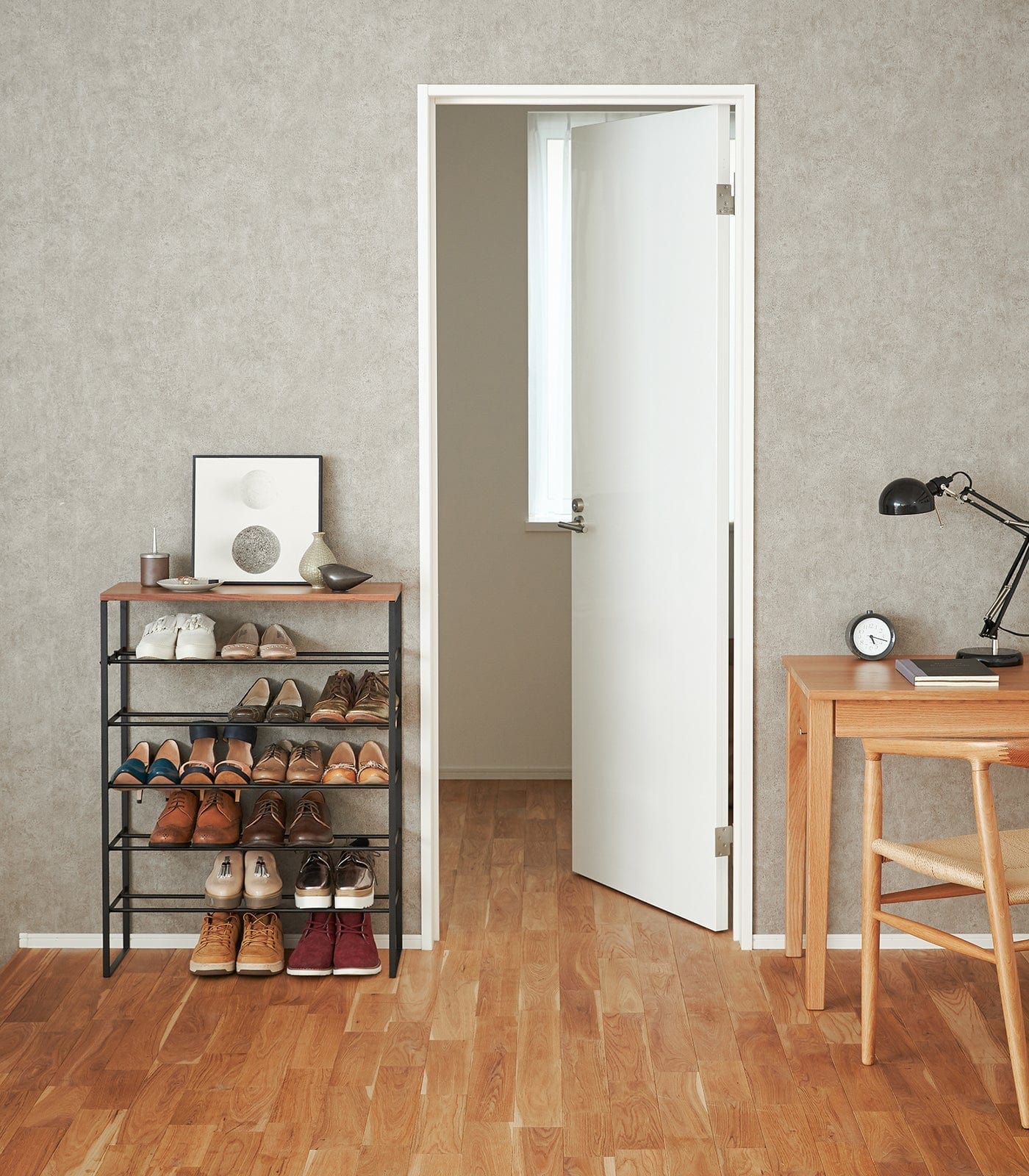 Six-Tier Shoe Rack (34" H) - Steel in Office