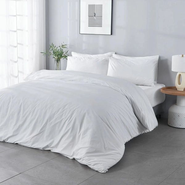 SIJO CrispCool organic cotton duvet cover in Snow