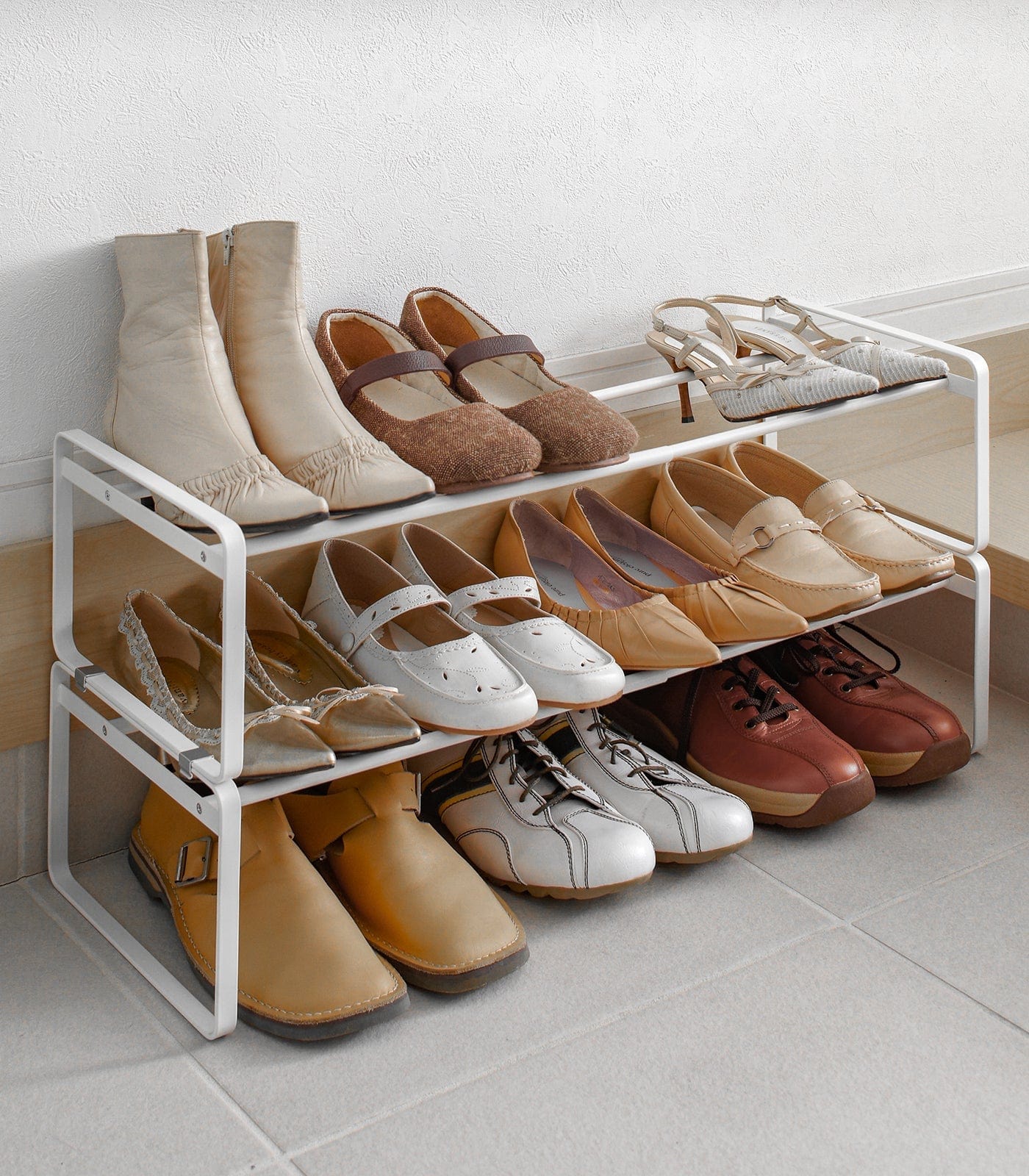 Stackable Shoe Rack (7" H) - Steel in Home