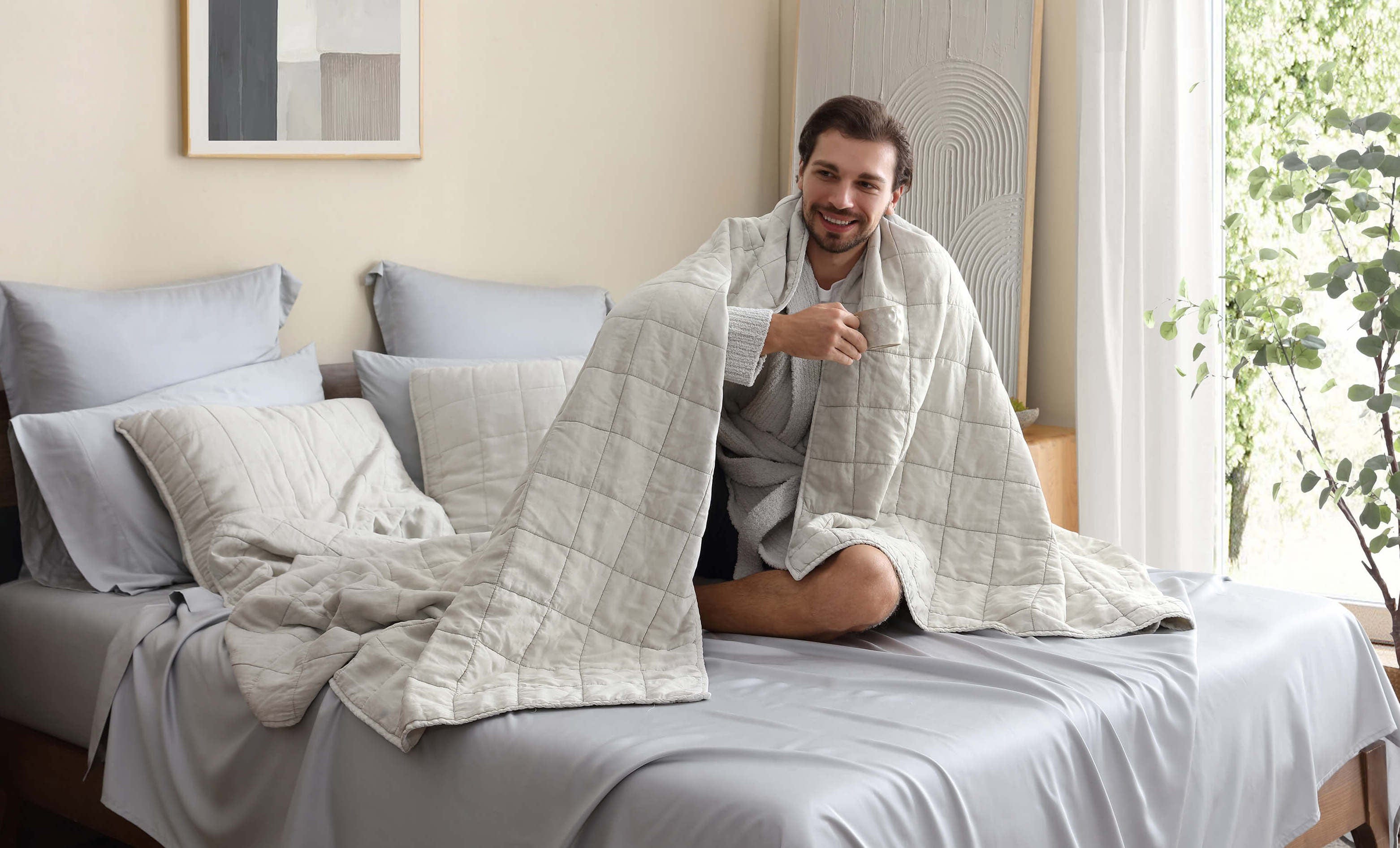 Stonewashed Lyocell Sham Set