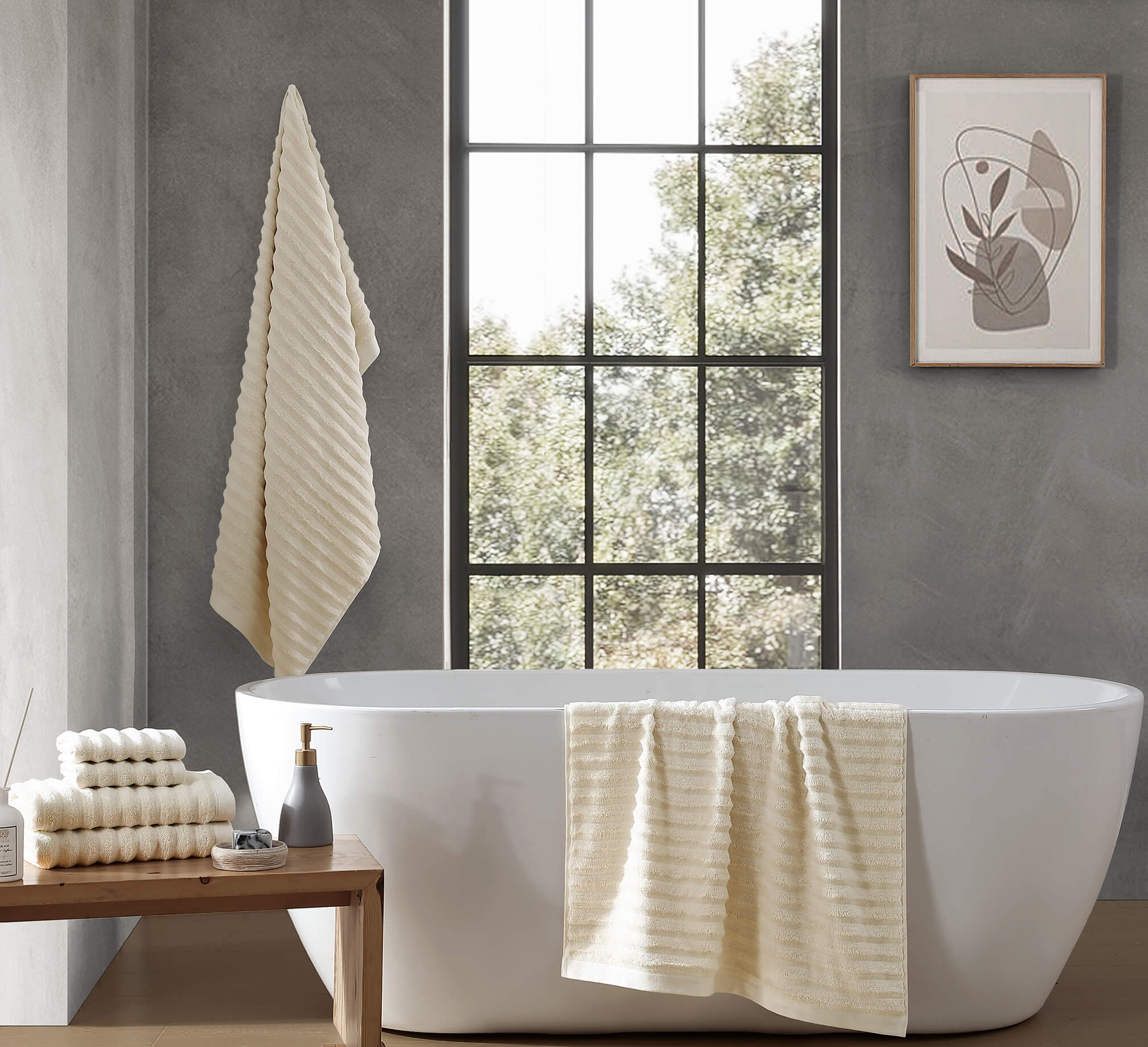 Turkish Cotton Rib Bath Mat | Last Chance