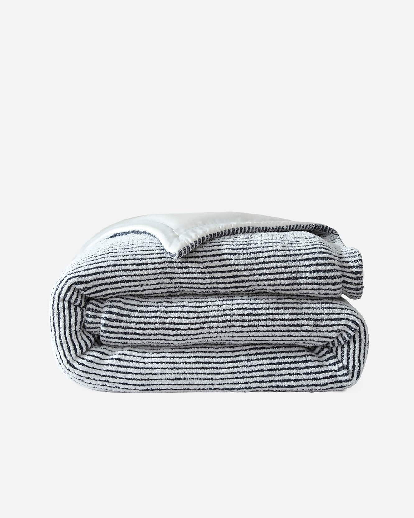 Two-Tone Snug Ribbed Bamboo Duvet Cover