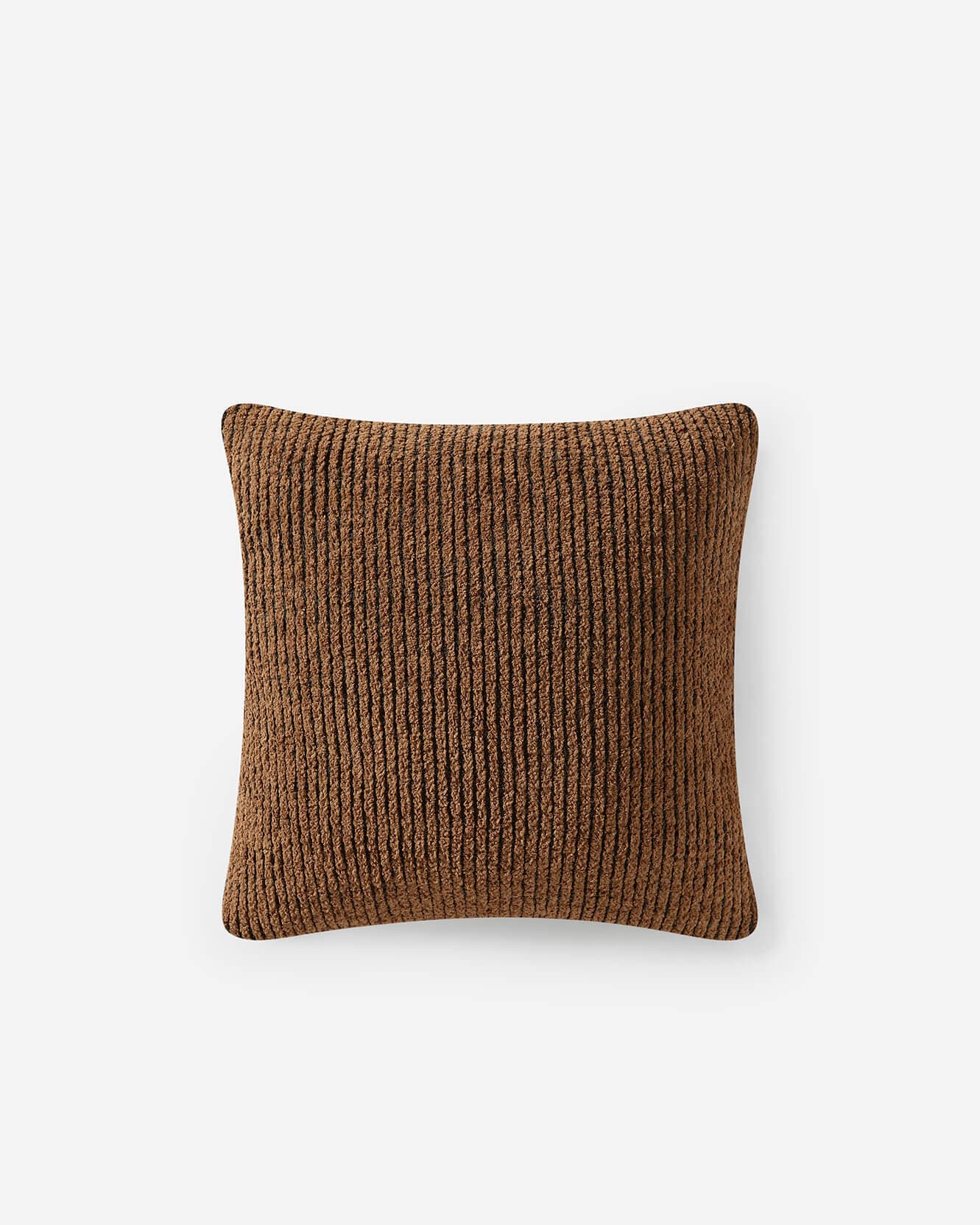 Two-Tone Ribbed Throw Pillow
