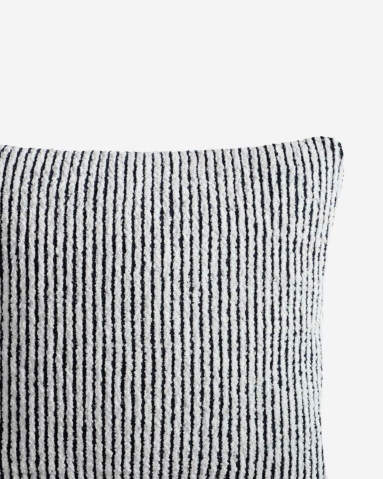 Two-Tone Ribbed Throw Pillow