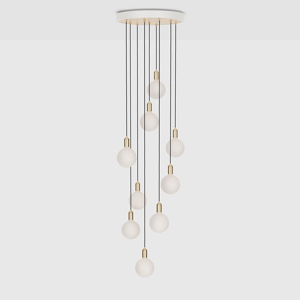 Nine Pendant in Brass + Sphere IV