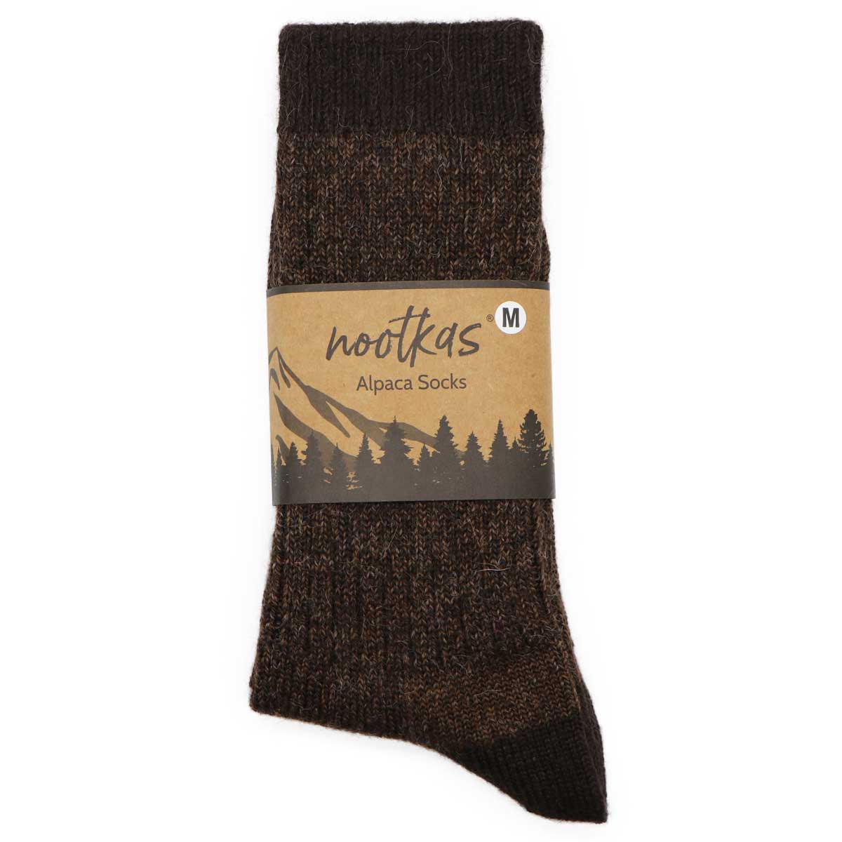 Thick alpaca wool socks for cold weather comfort