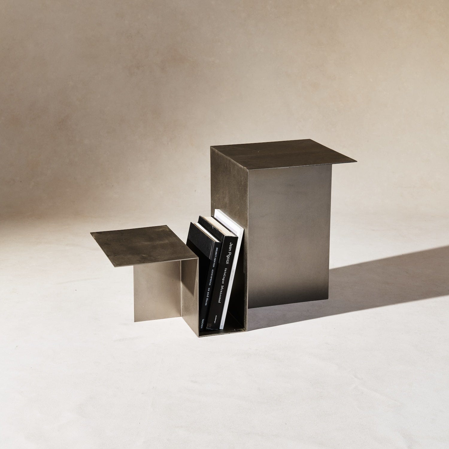 Valley Side Table – Stainless Steel | Modern Minimalist Japandi