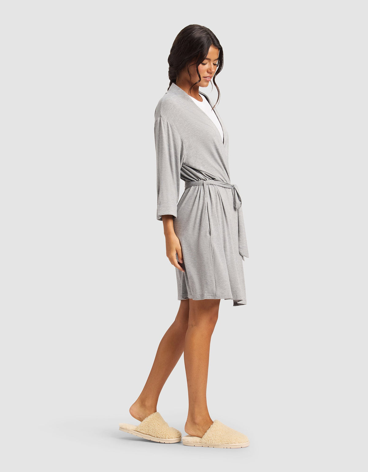 Women's Bamboo Stretch-Knit Kimono Robe