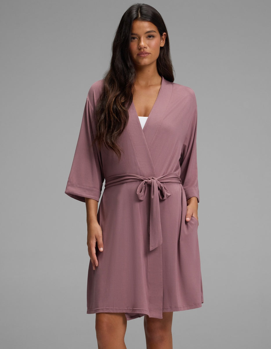 Women's Bamboo Stretch-Knit Kimono Robe