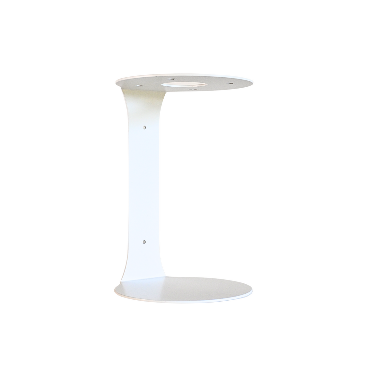 White hourglass-shaped internal support component shown upright on a white background.