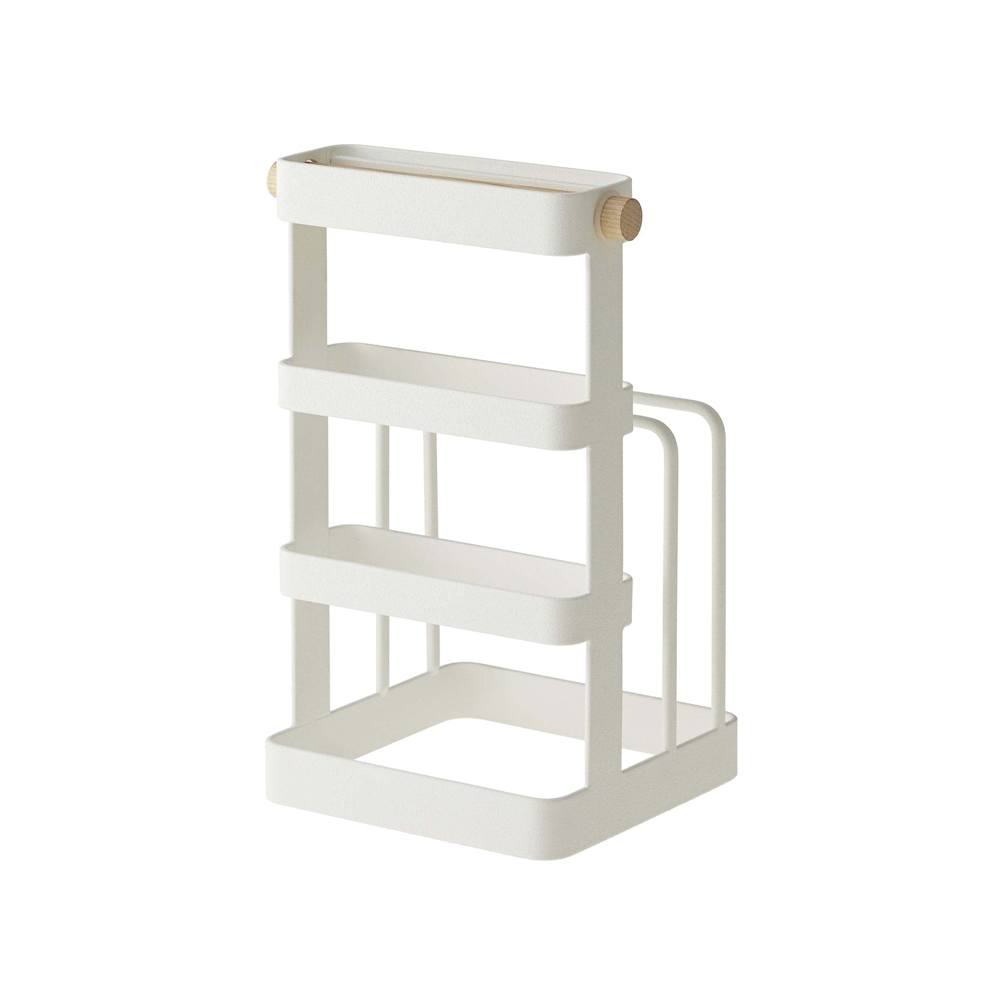 Knife & Cutting Board Stand - Steel + Wood