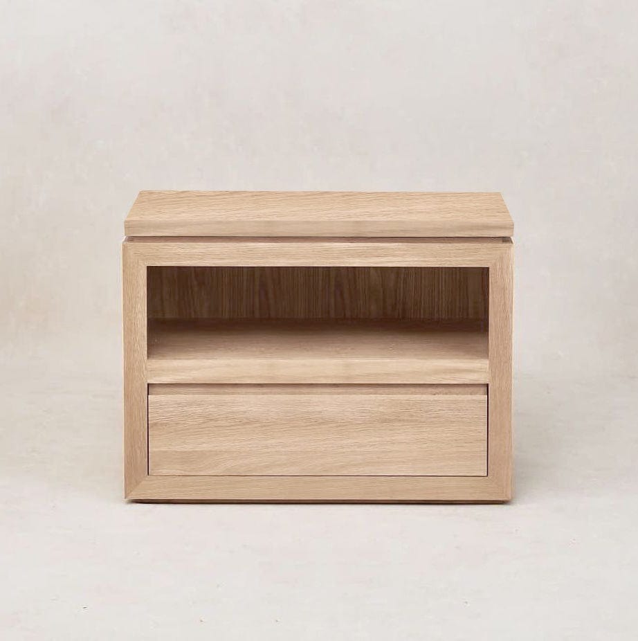 Sofita Wood Nightstand - White Oak