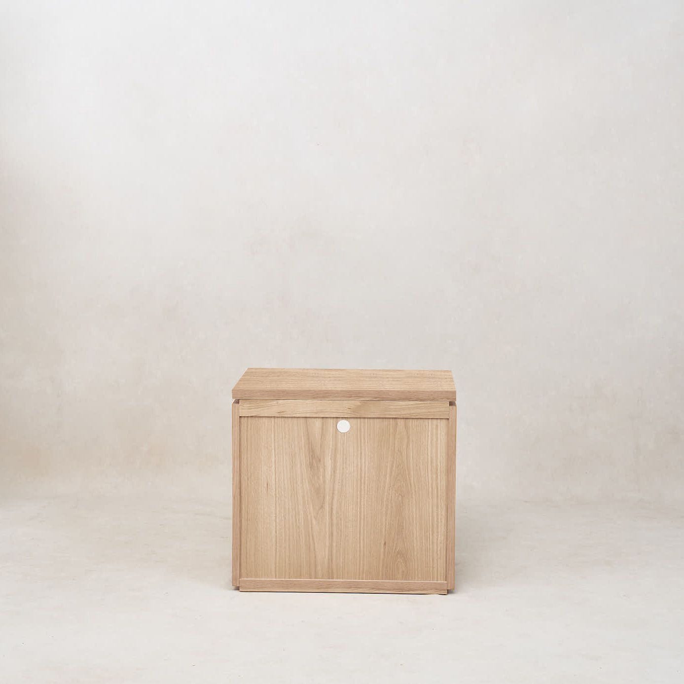 Sofita Wood Nightstand - White Oak