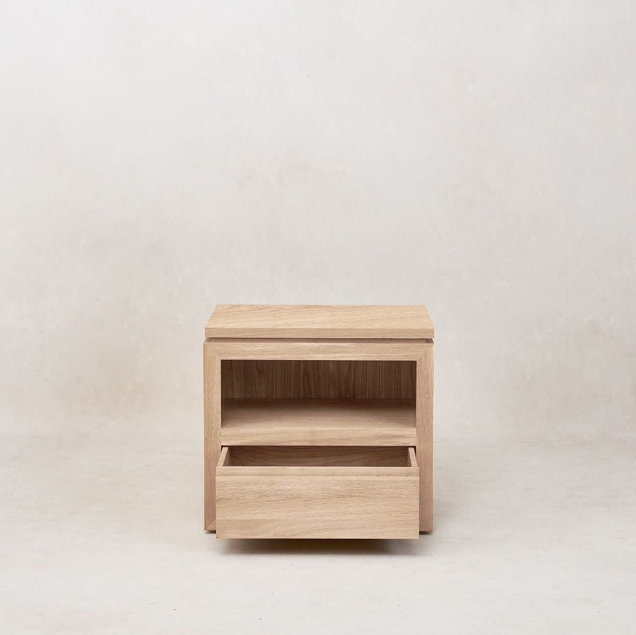Sofita Wood Nightstand - White Oak