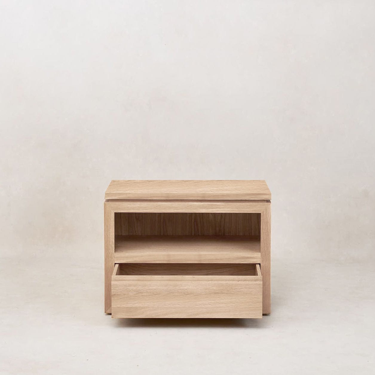 Sofita Wood Nightstand - White Oak