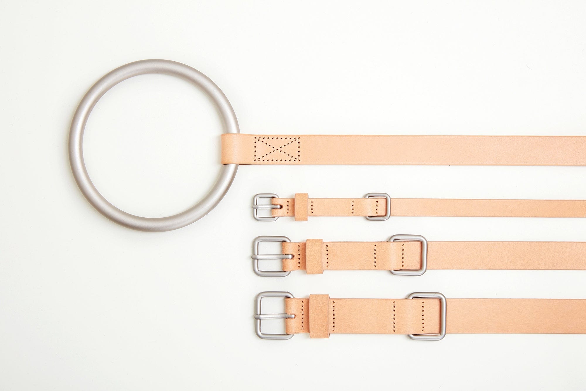 Lumi Collar, Silver + Tan