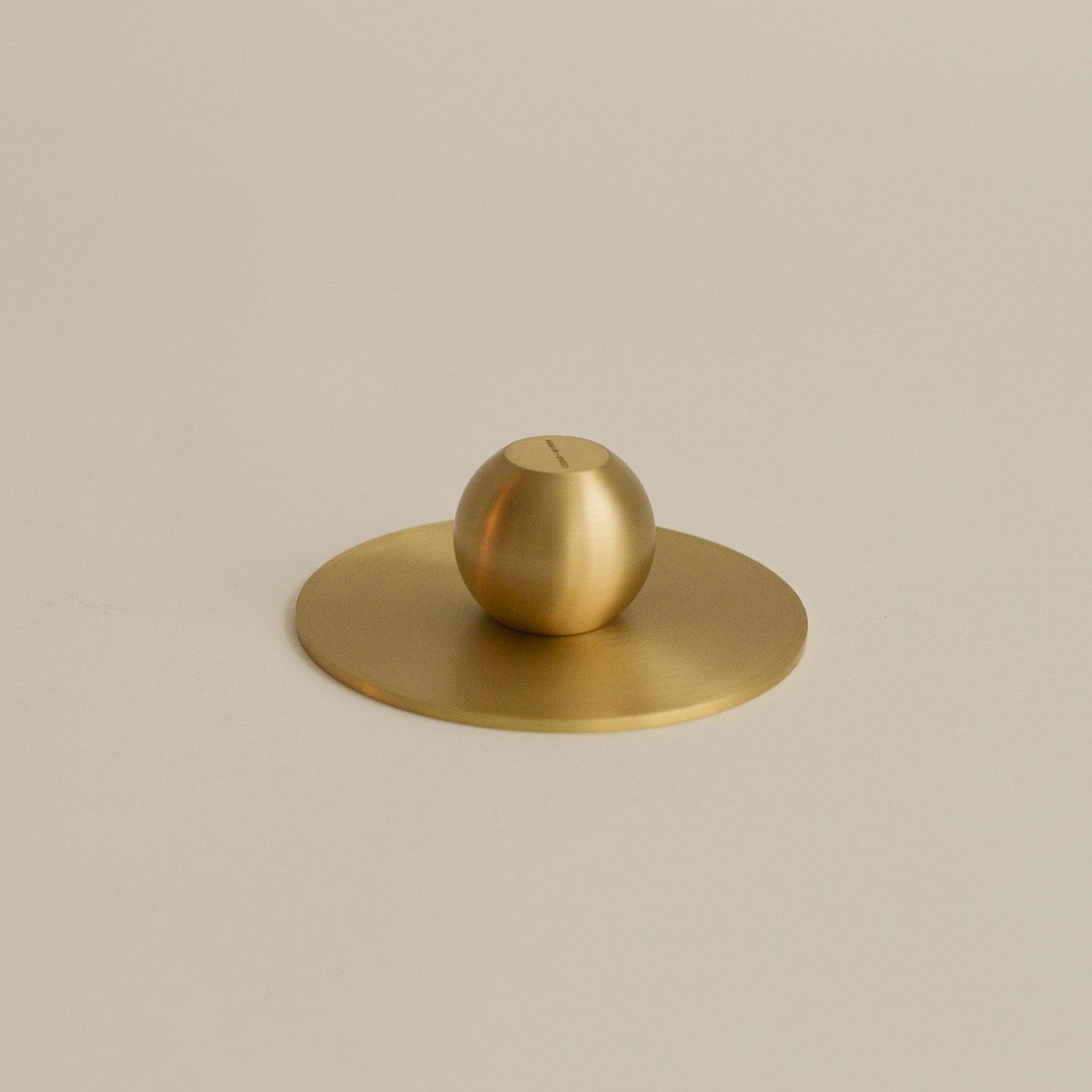 Orb Brass Incense Holder