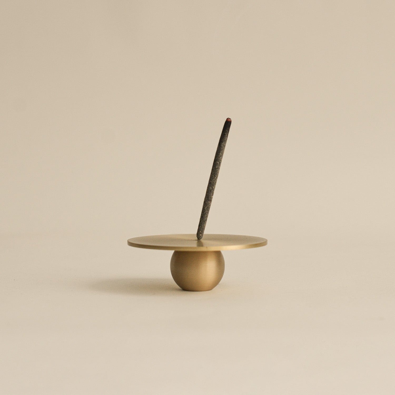 Orb Brass Incense Holder