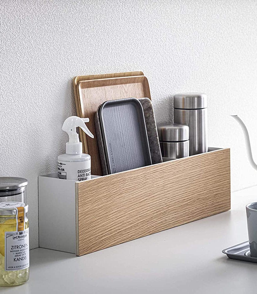 Desk Organizer - Large - Steel + Wood