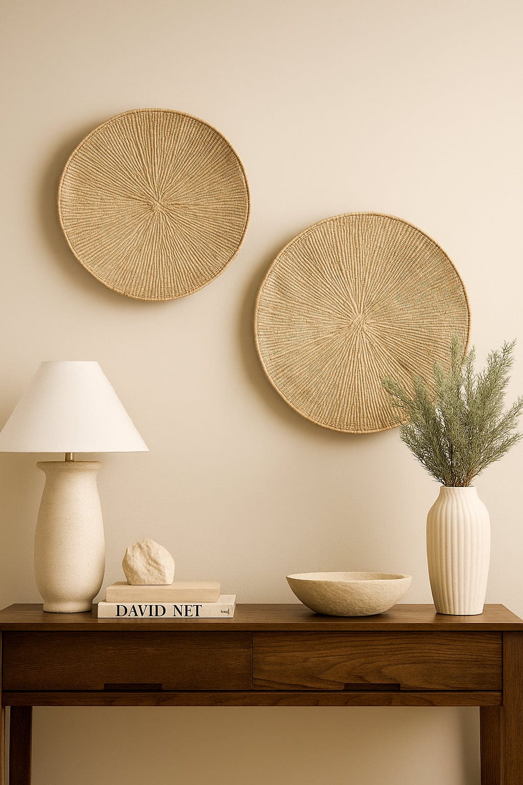 Lily Pad Solid Weave Wall Basket