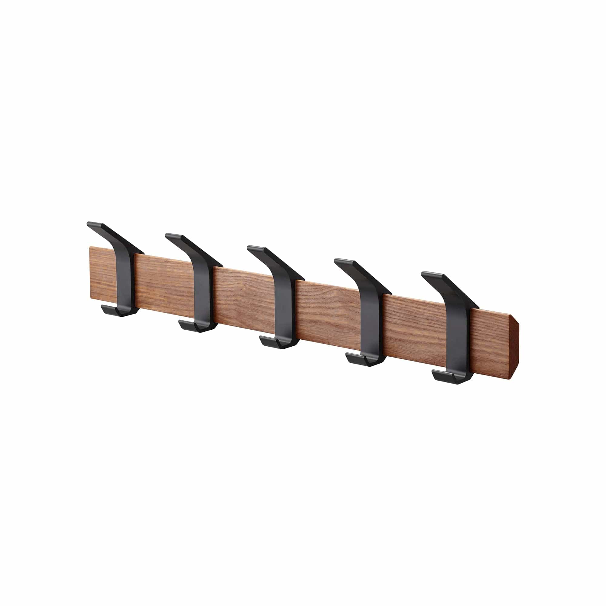 Wall-Mounted Coat Rack - Steel + Wood