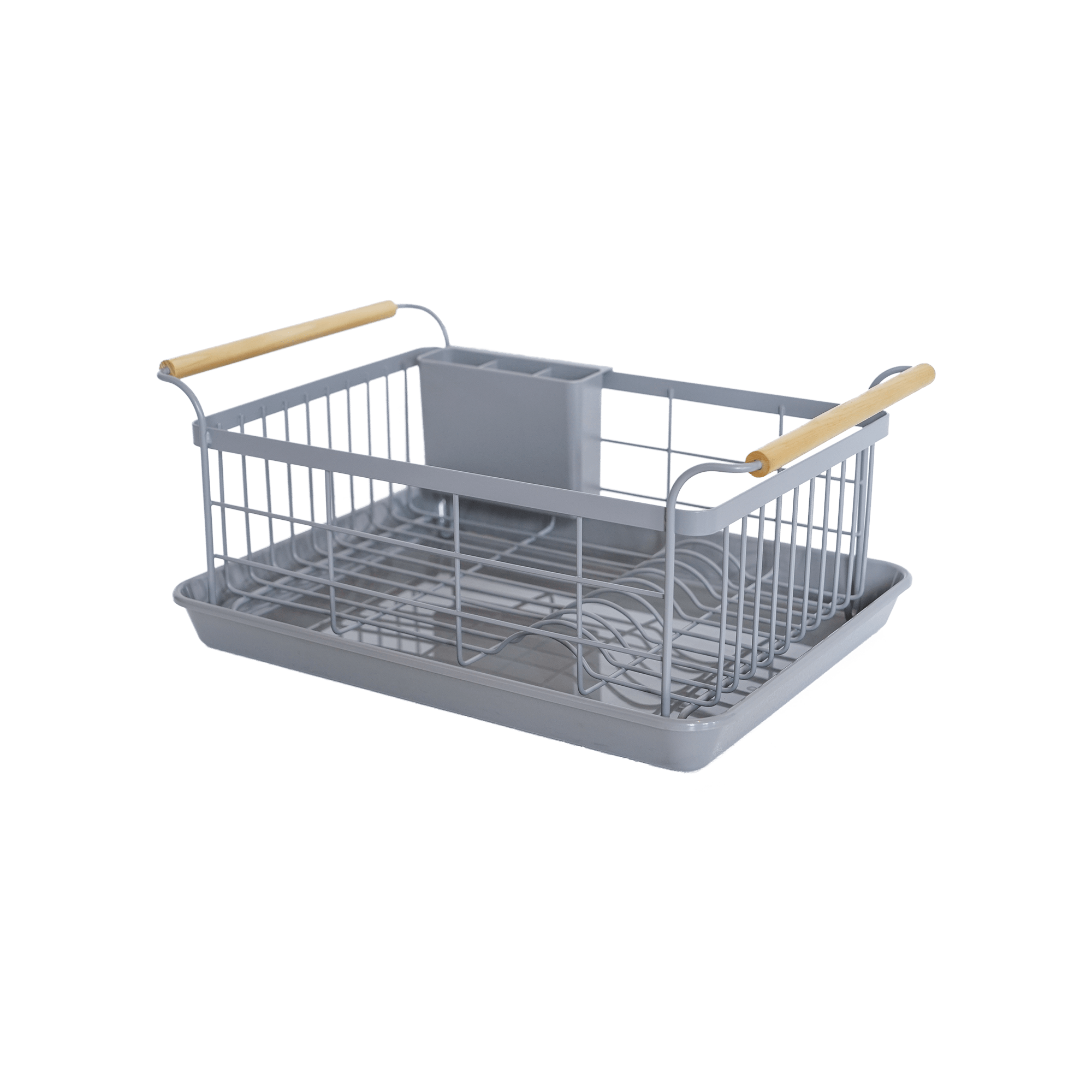 Dish Rack - Steel + Wood
