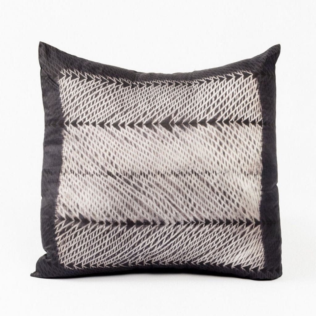 Ara Hand Crafted Shibori Print Mulberry Silk Pillow