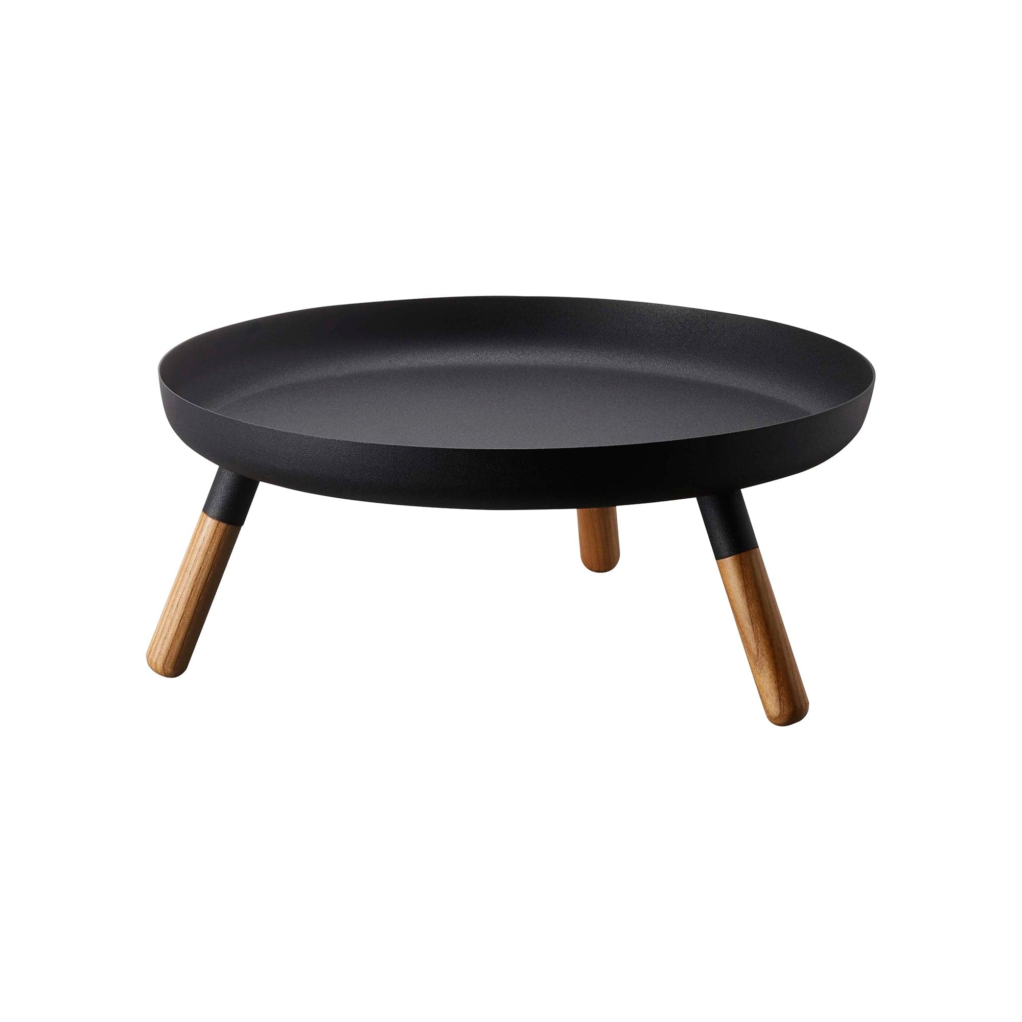 Countertop Pedestal Tray (5" H) - Steel + Wood