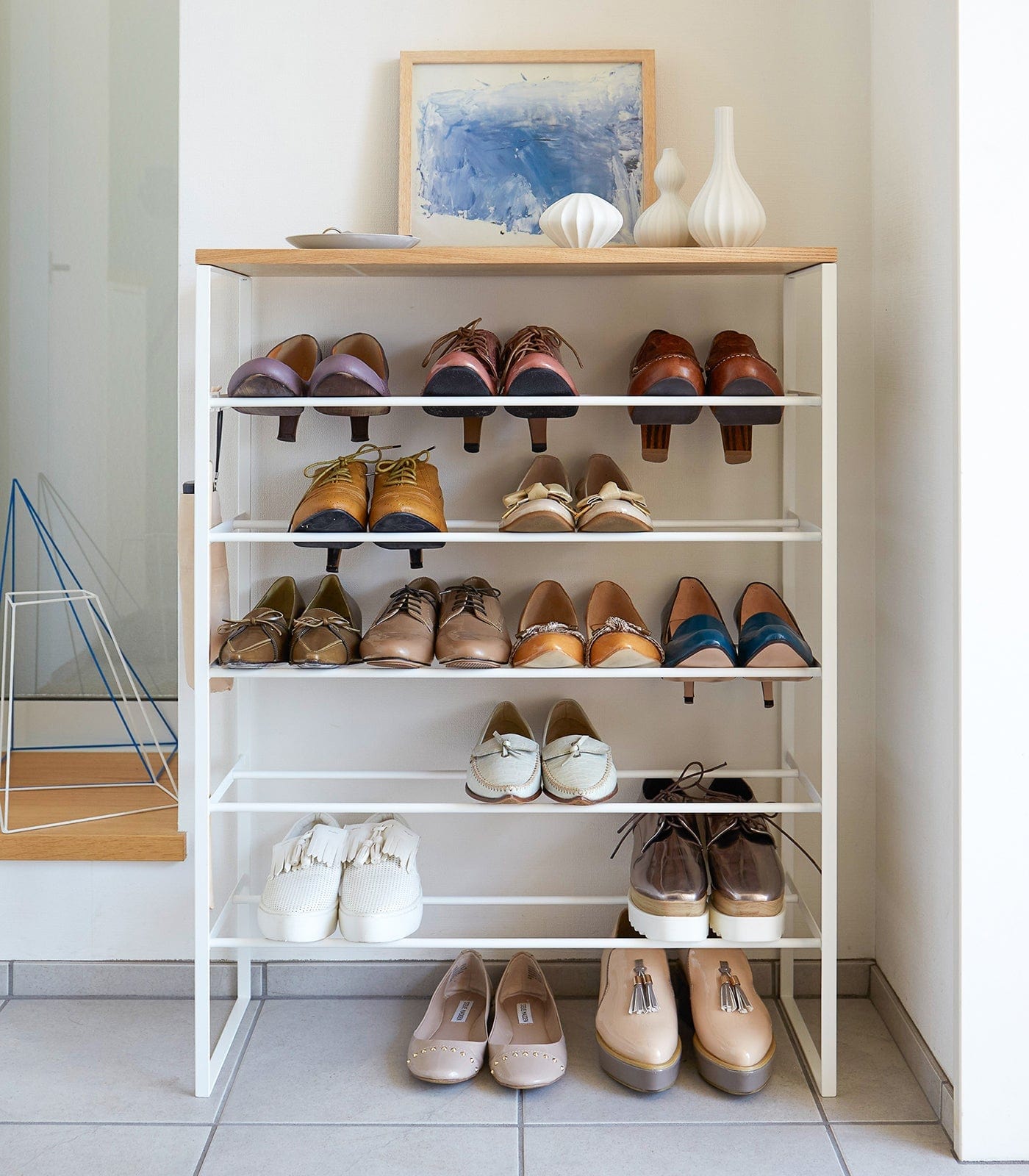 Six-Tier Shoe Rack (34" H) - Steel in home