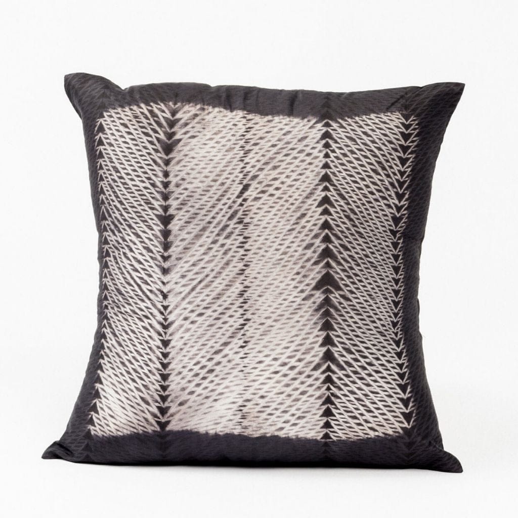 Ara Hand Crafted Shibori Print Mulberry Silk Pillow