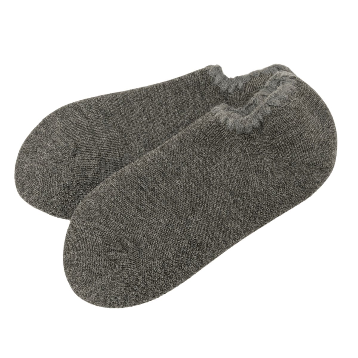 Handcrafted Wool Japanese Slipper Socks with Grips - Large
