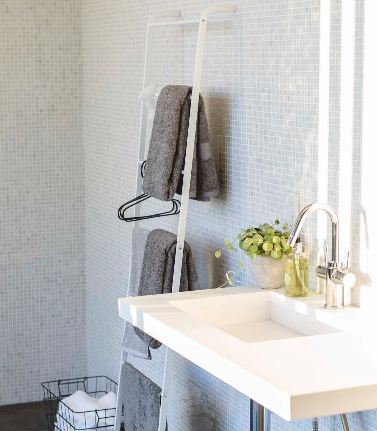 Leaning Storage Ladder (63" H)  - Steel