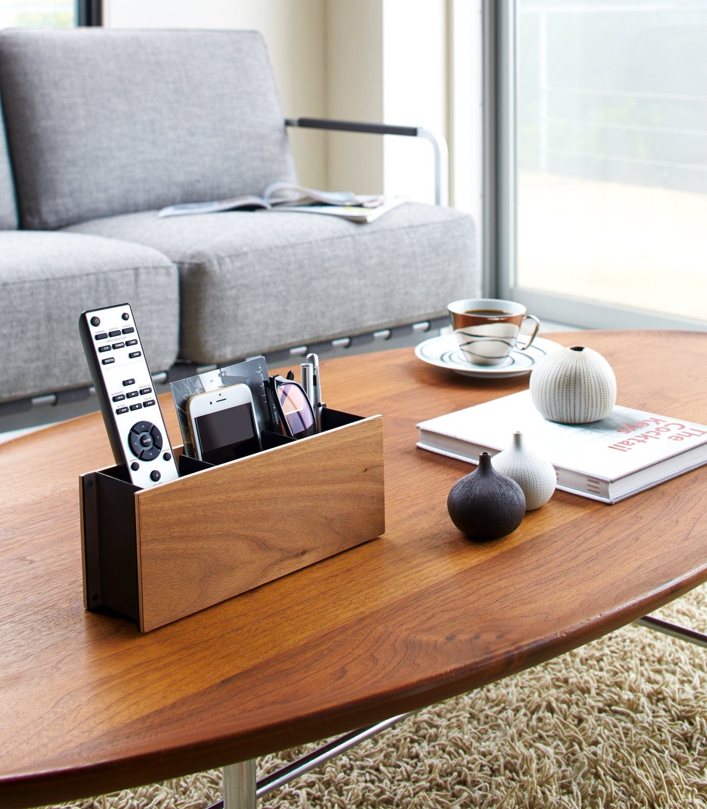 Desk Organizer - Large - Steel + Wood