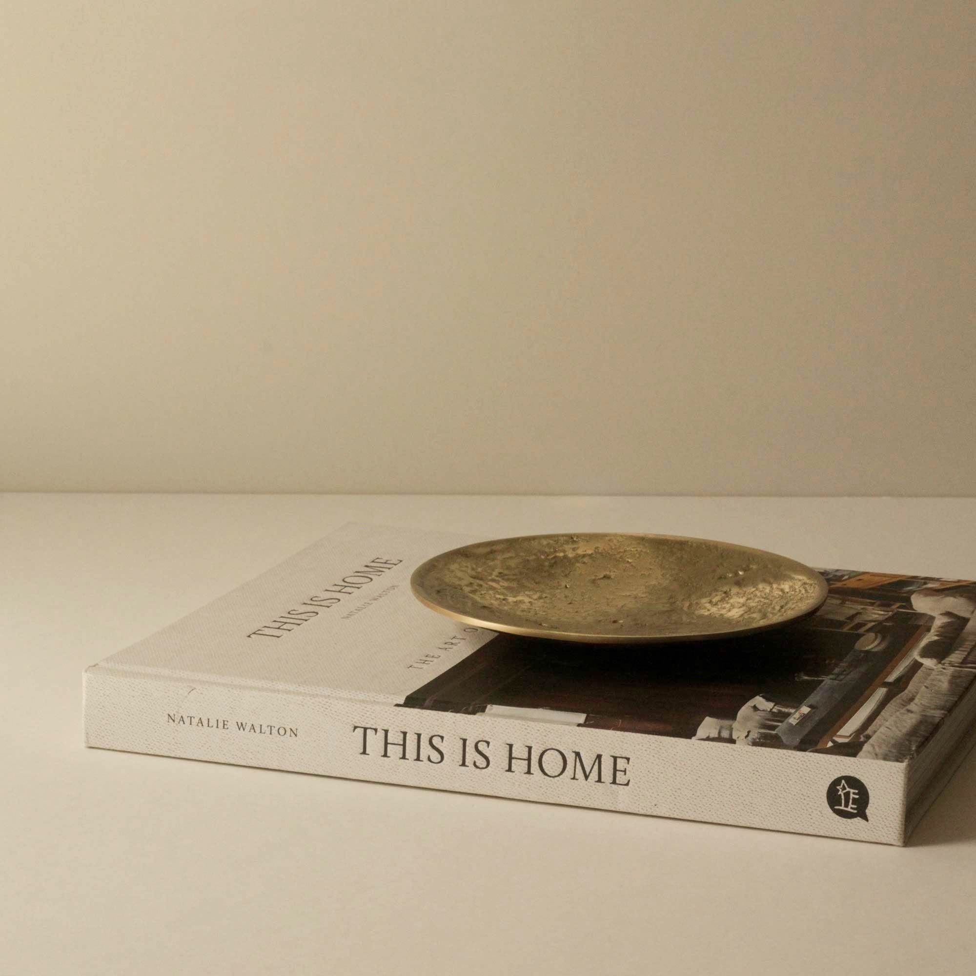 Luna Brass Plate on This is Home Book