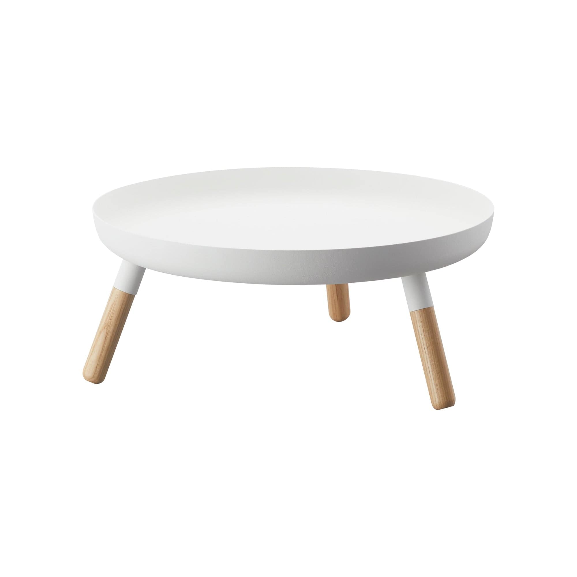 Countertop Pedestal Tray (5" H) - Steel + Wood