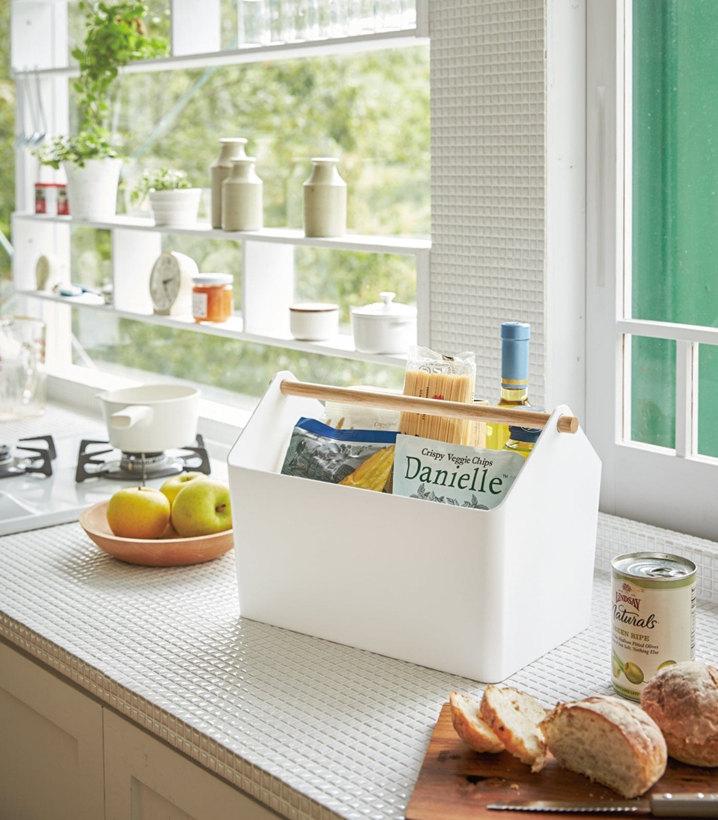 Storage Caddy in Kitchen