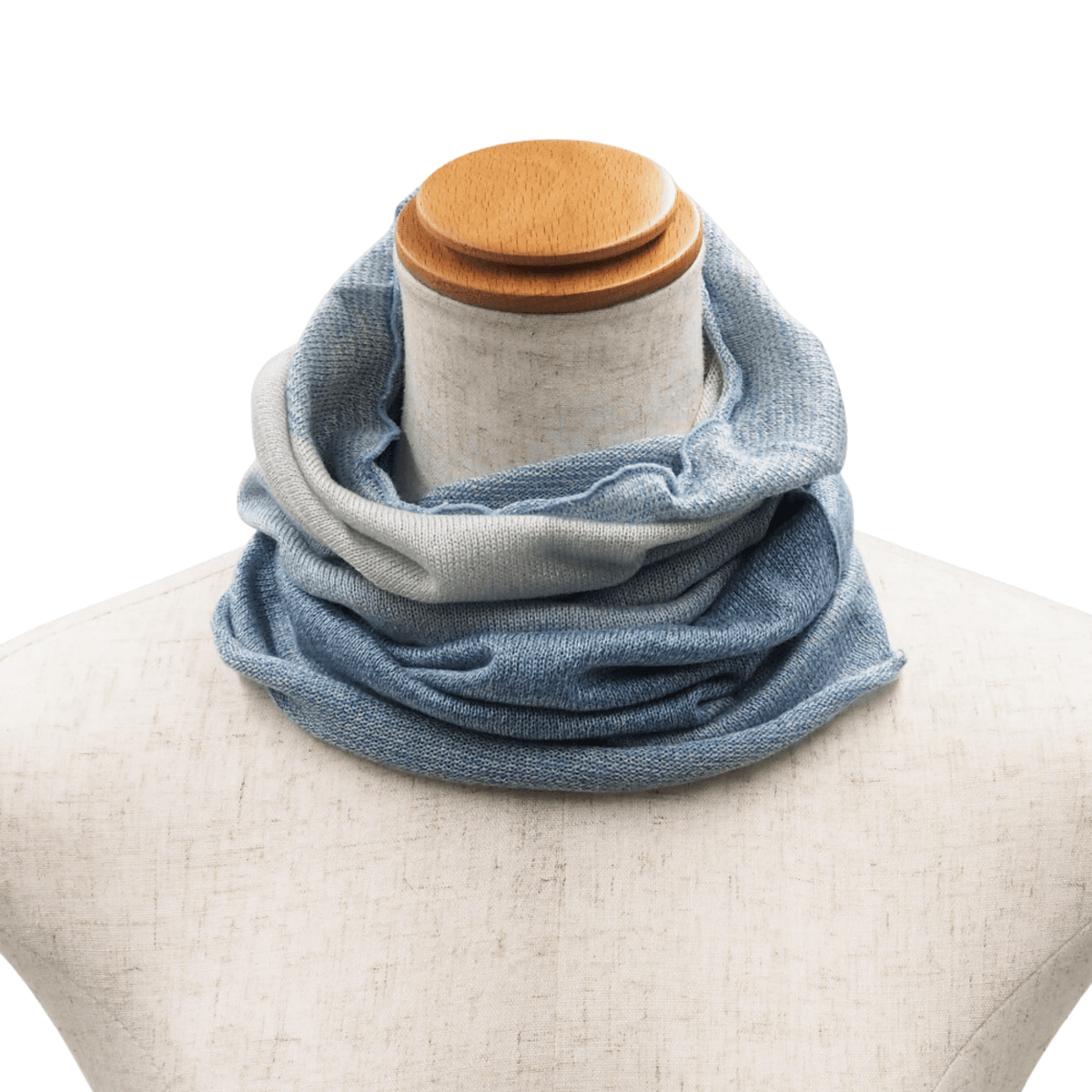 Luxurious 100% Silk Gradient Neck Warmer | Versatile & Lightweight