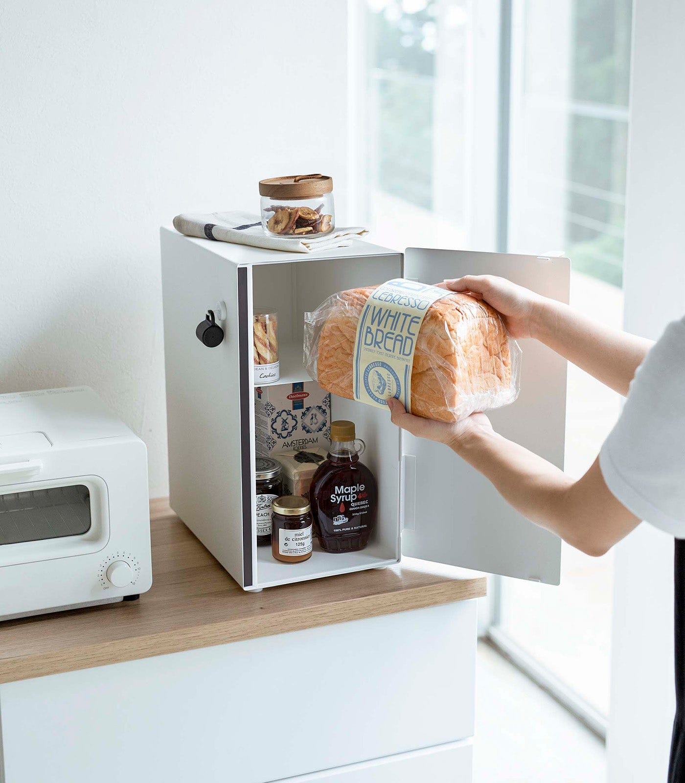 Bread Box - Steel + Wood