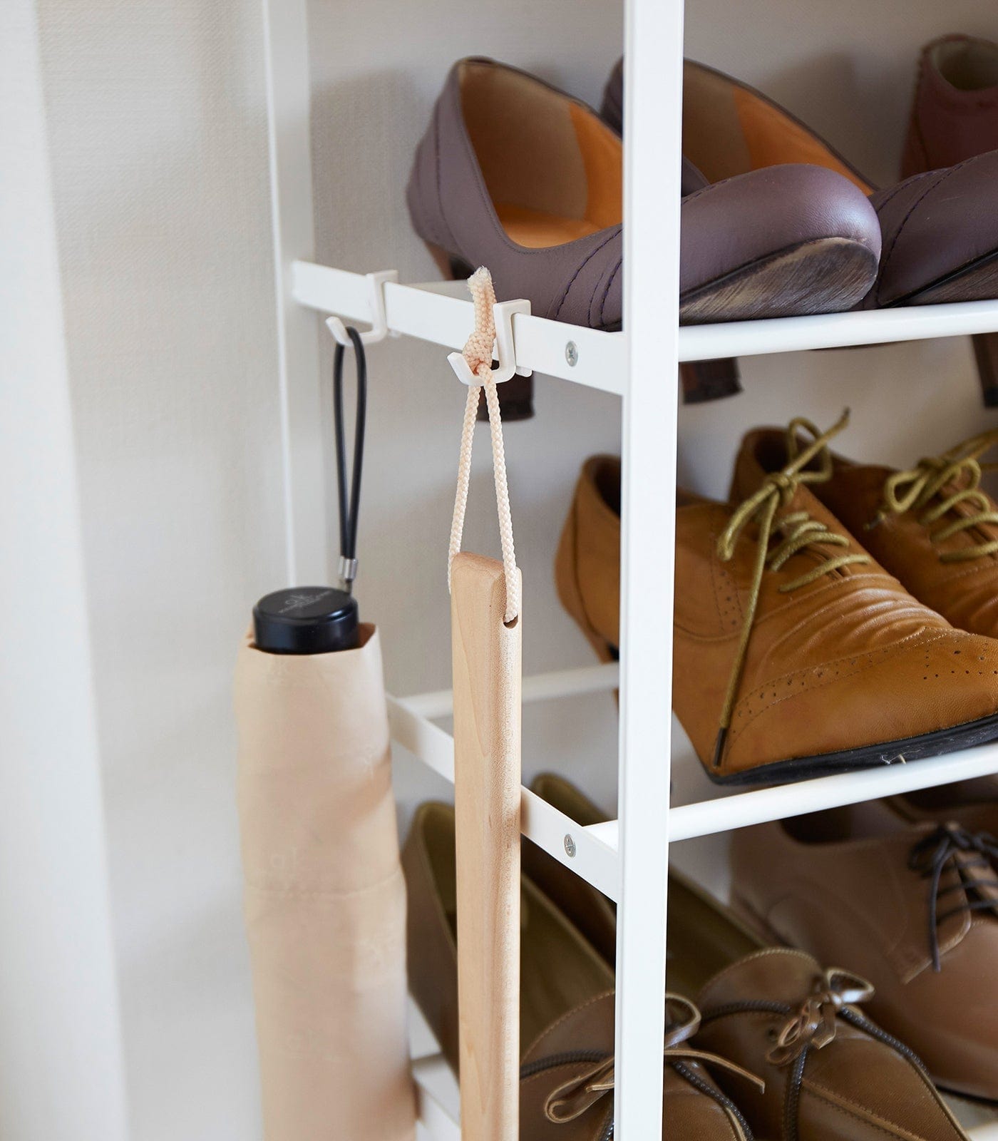 Six-Tier Shoe Rack (34" H) - Steel Closeup