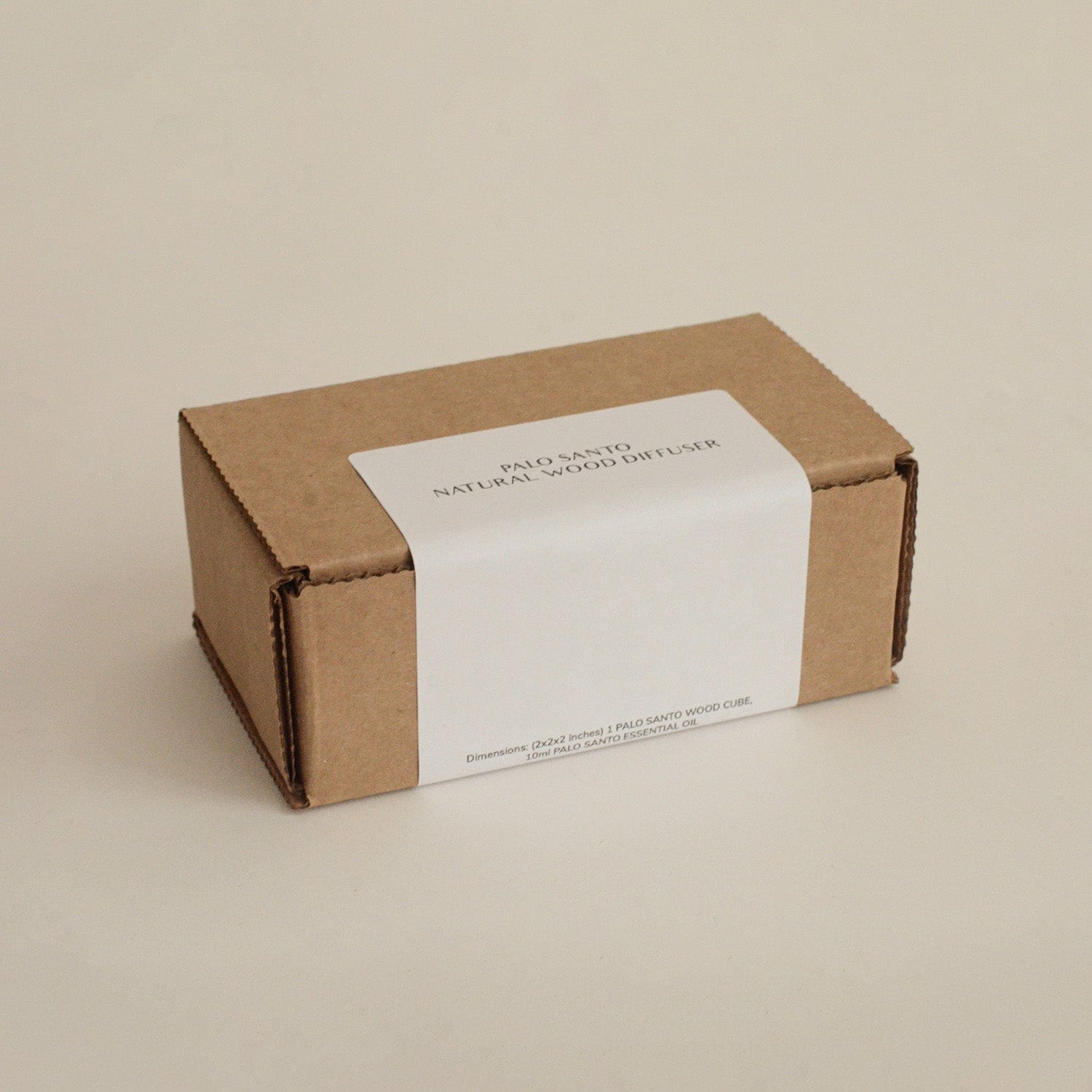 Natural Palo Santo Wood Diffuser & 10ml Essential Oil Packaging