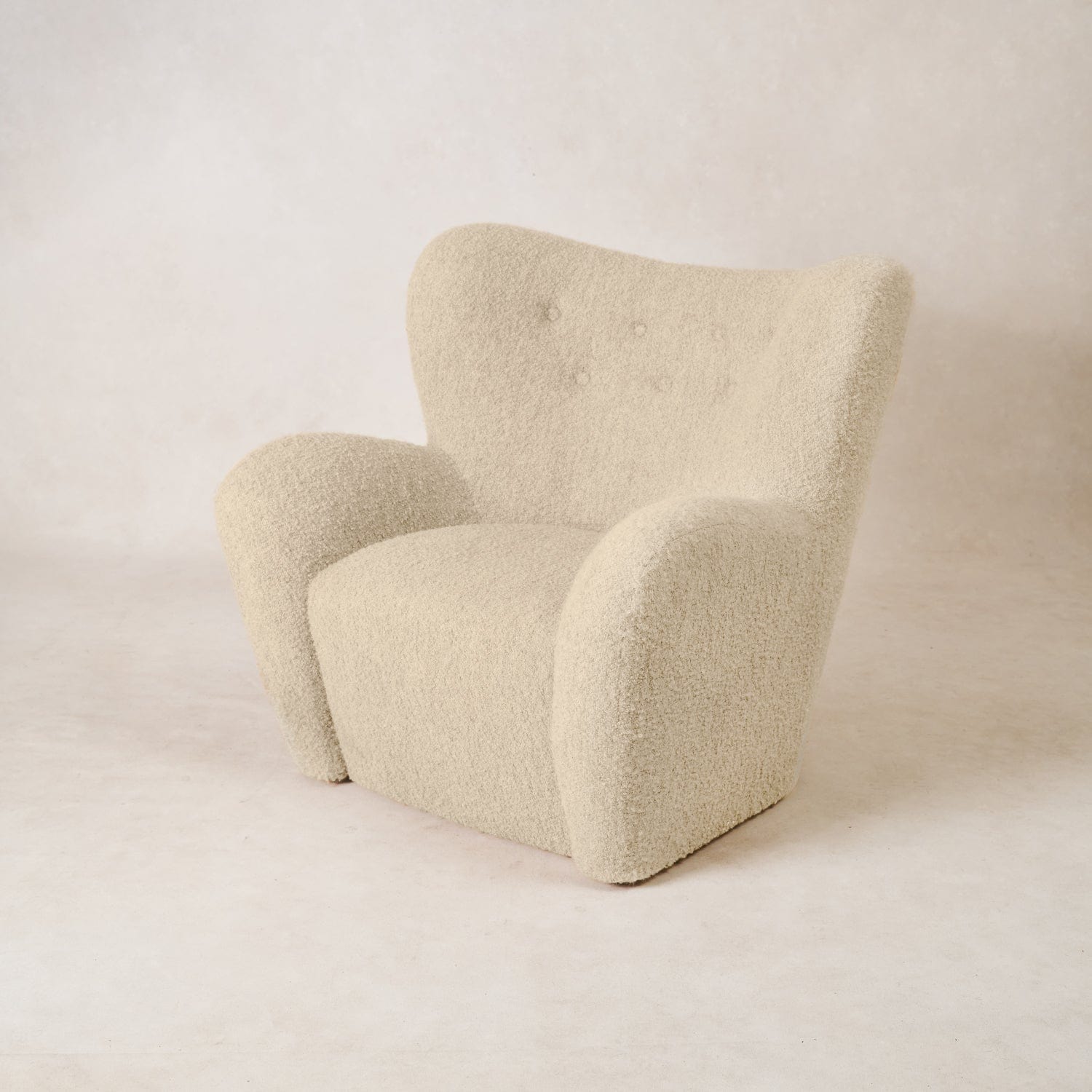 Papa Teddy Chair - White Boucle