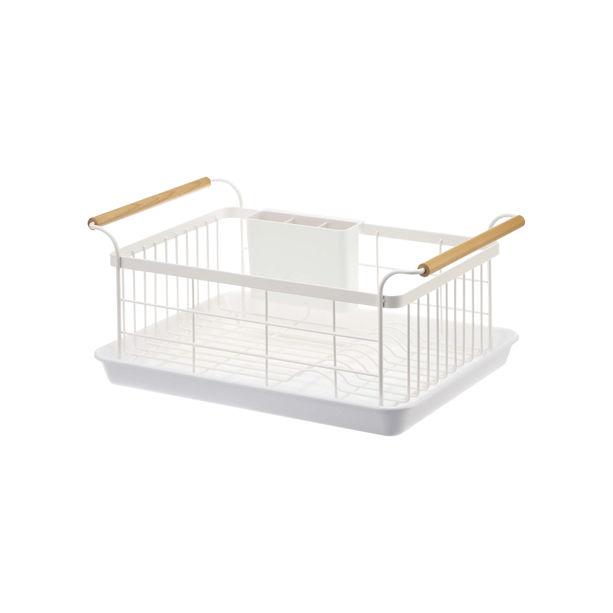 Dish Rack - Steel + Wood