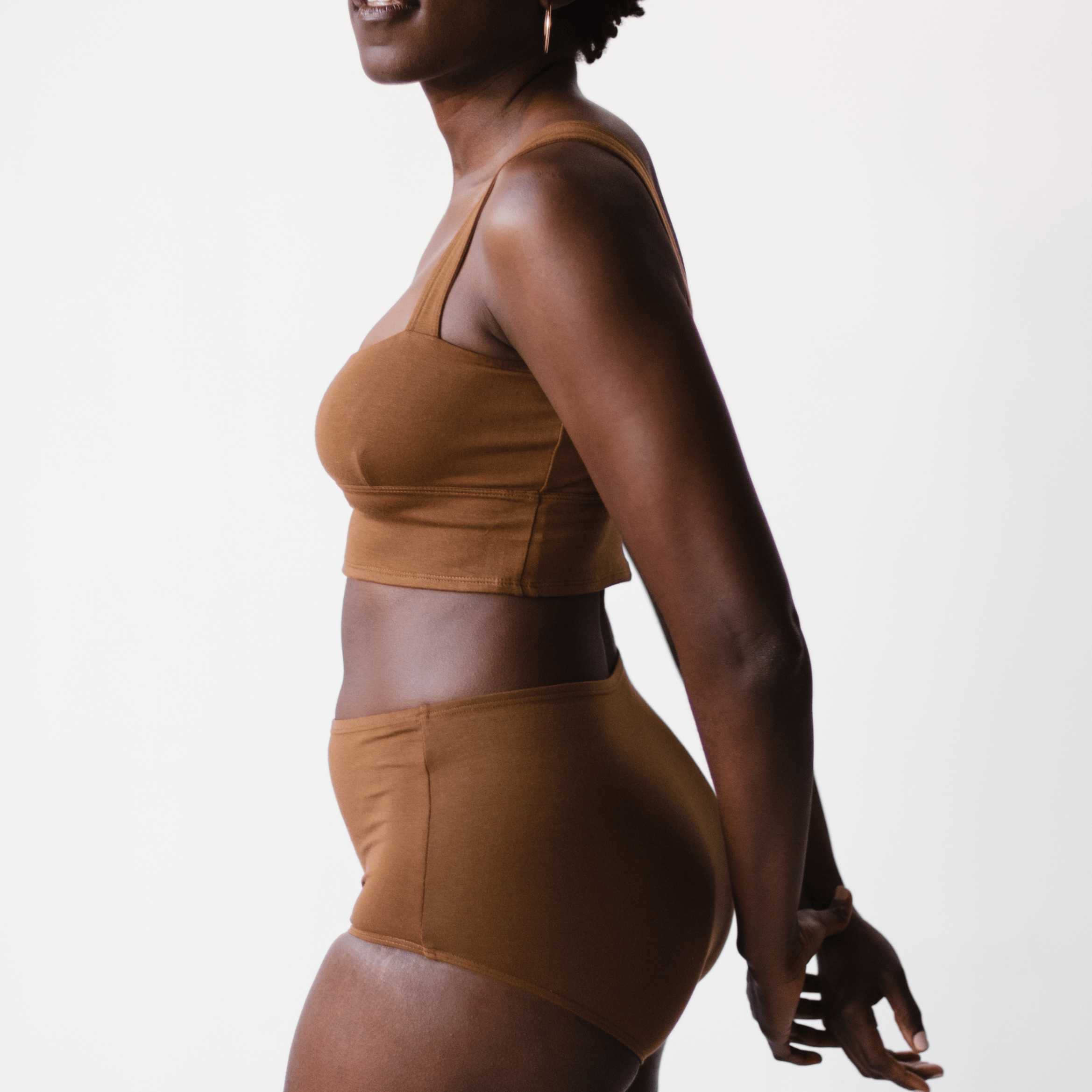 Organic Cotton Square Neck Bralette