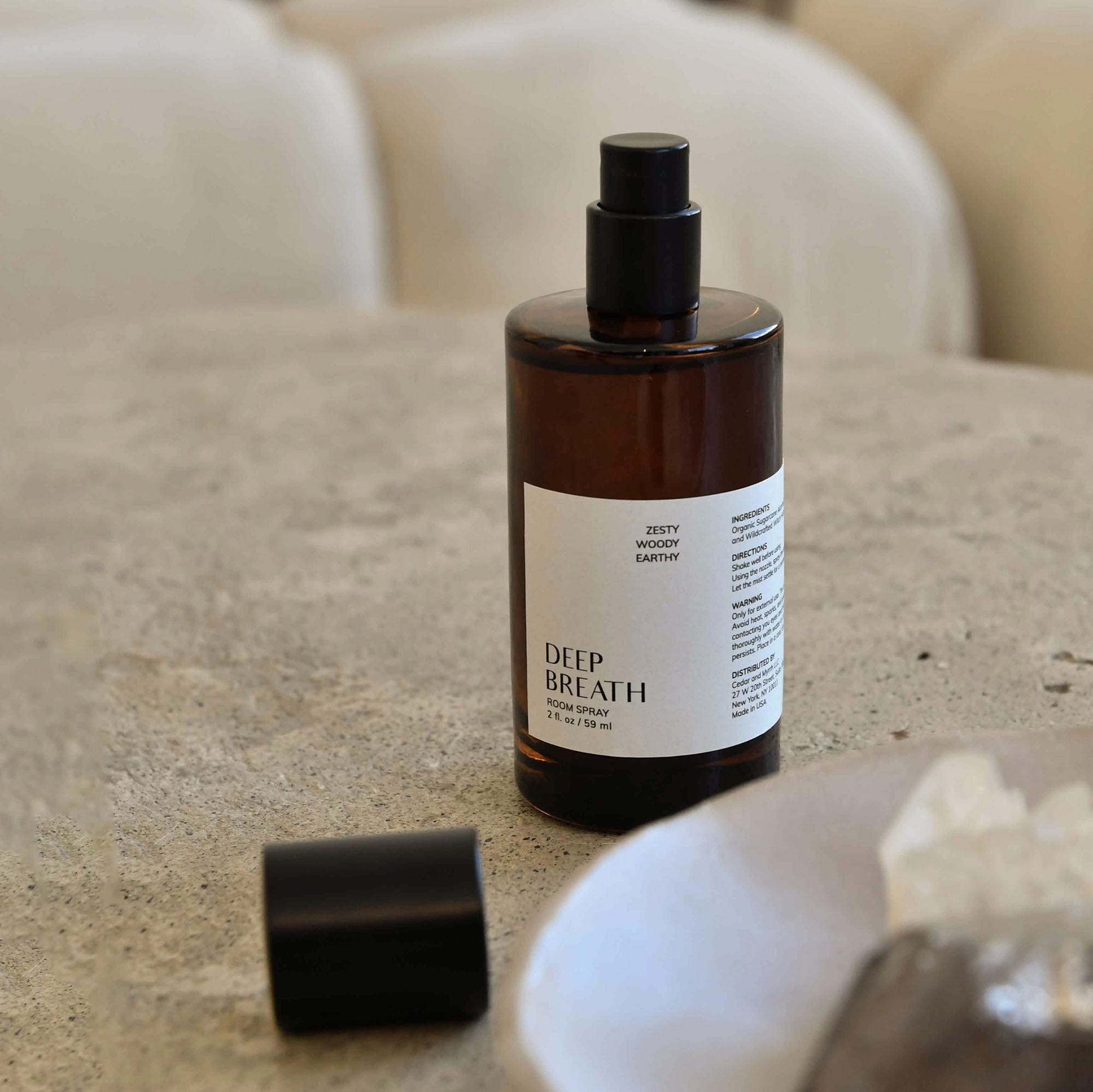 Deep Breath Room Spray by Cedar and Myrrh available at Japandi Supply House