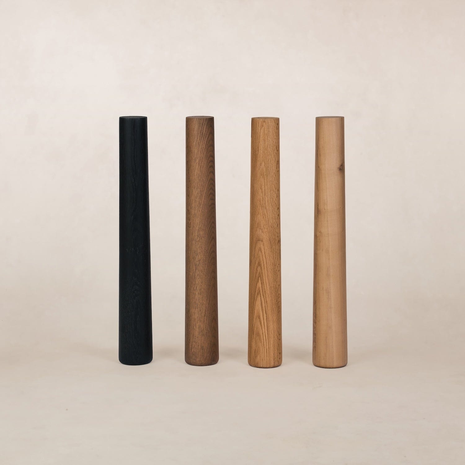 Four leg finishes for the Topa Topa Dining Tables