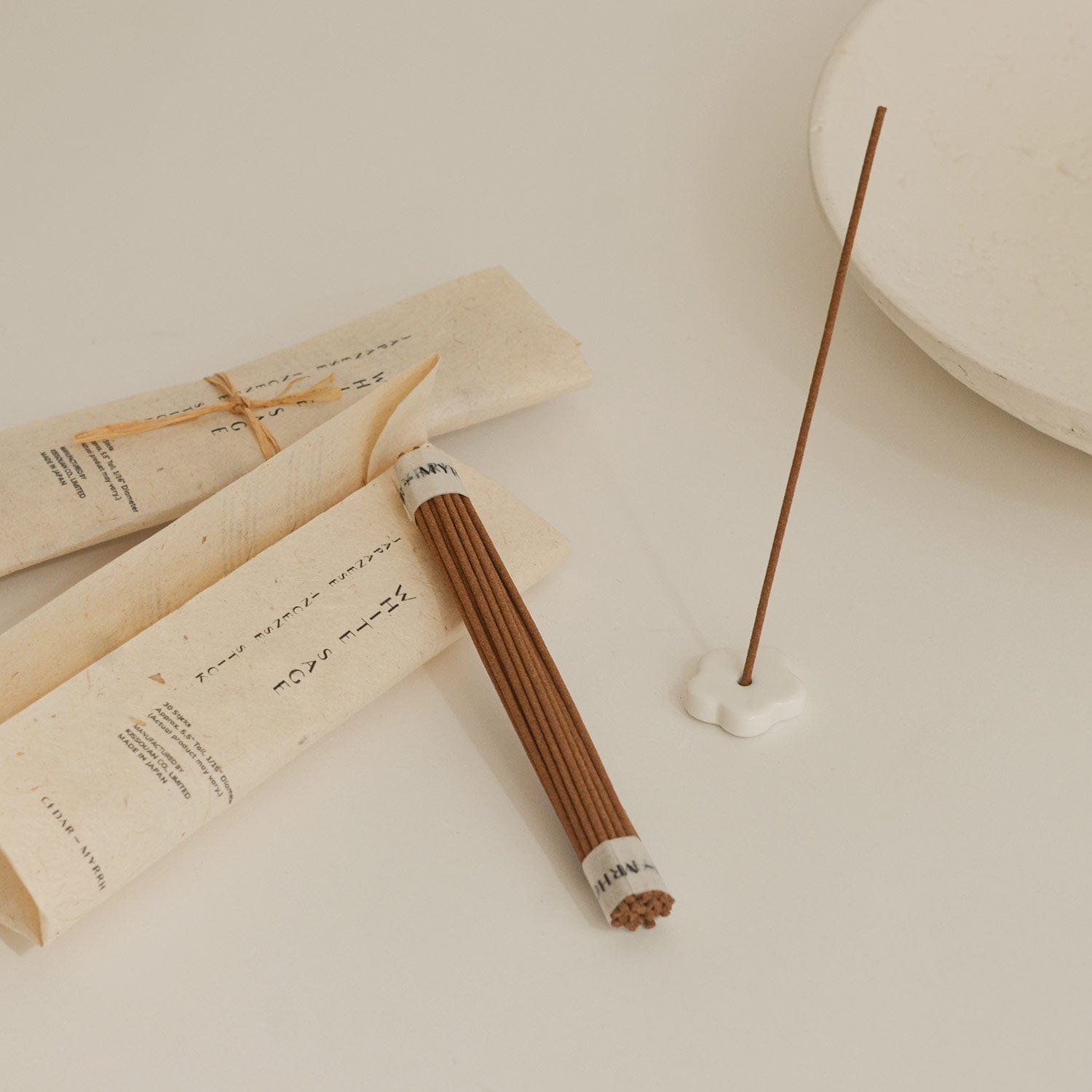 White Sage Japanese Incense Set l 30 sticks