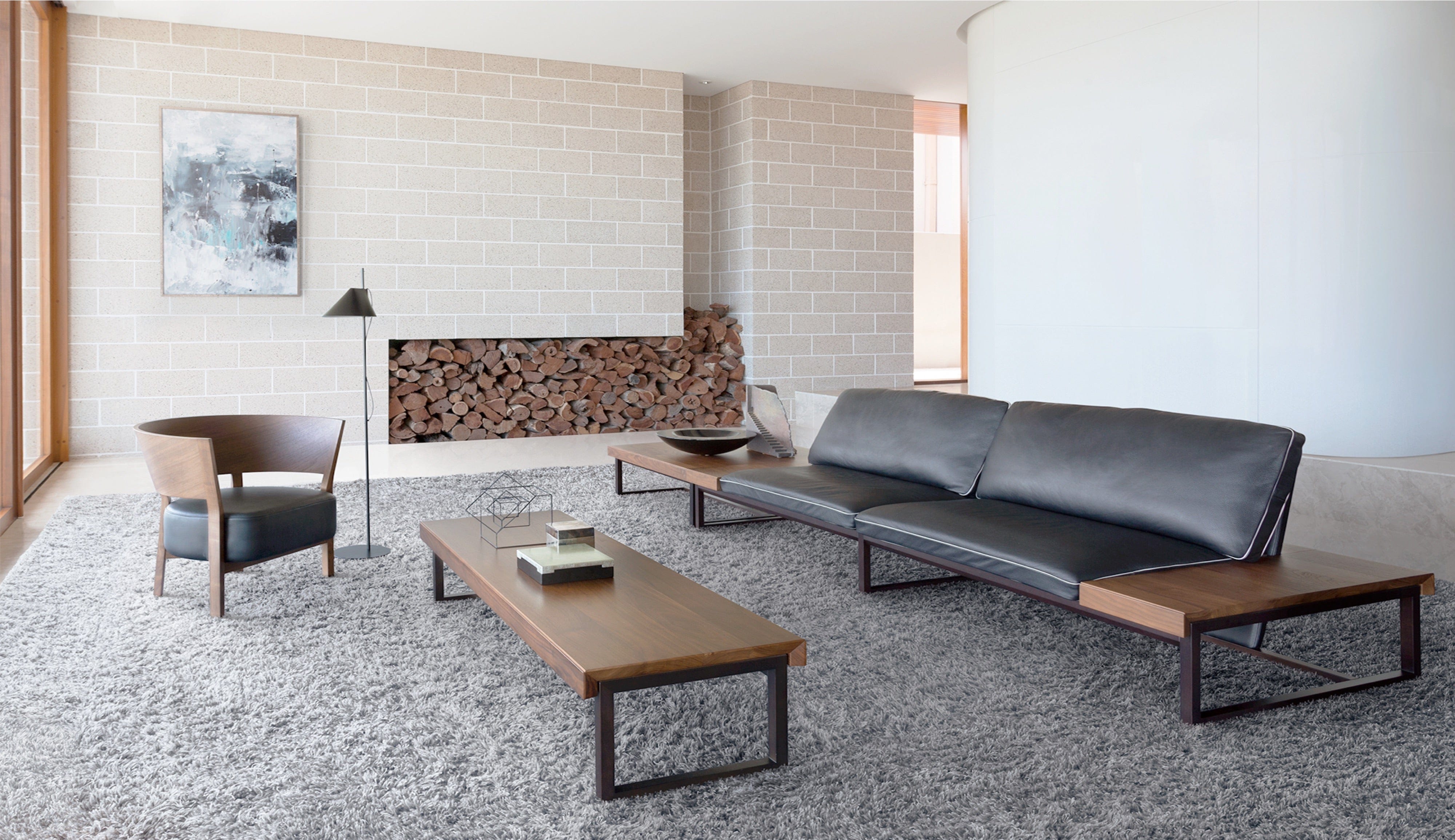 CondeHouse SESTINA Sofa and TOSAI Lounge Chair