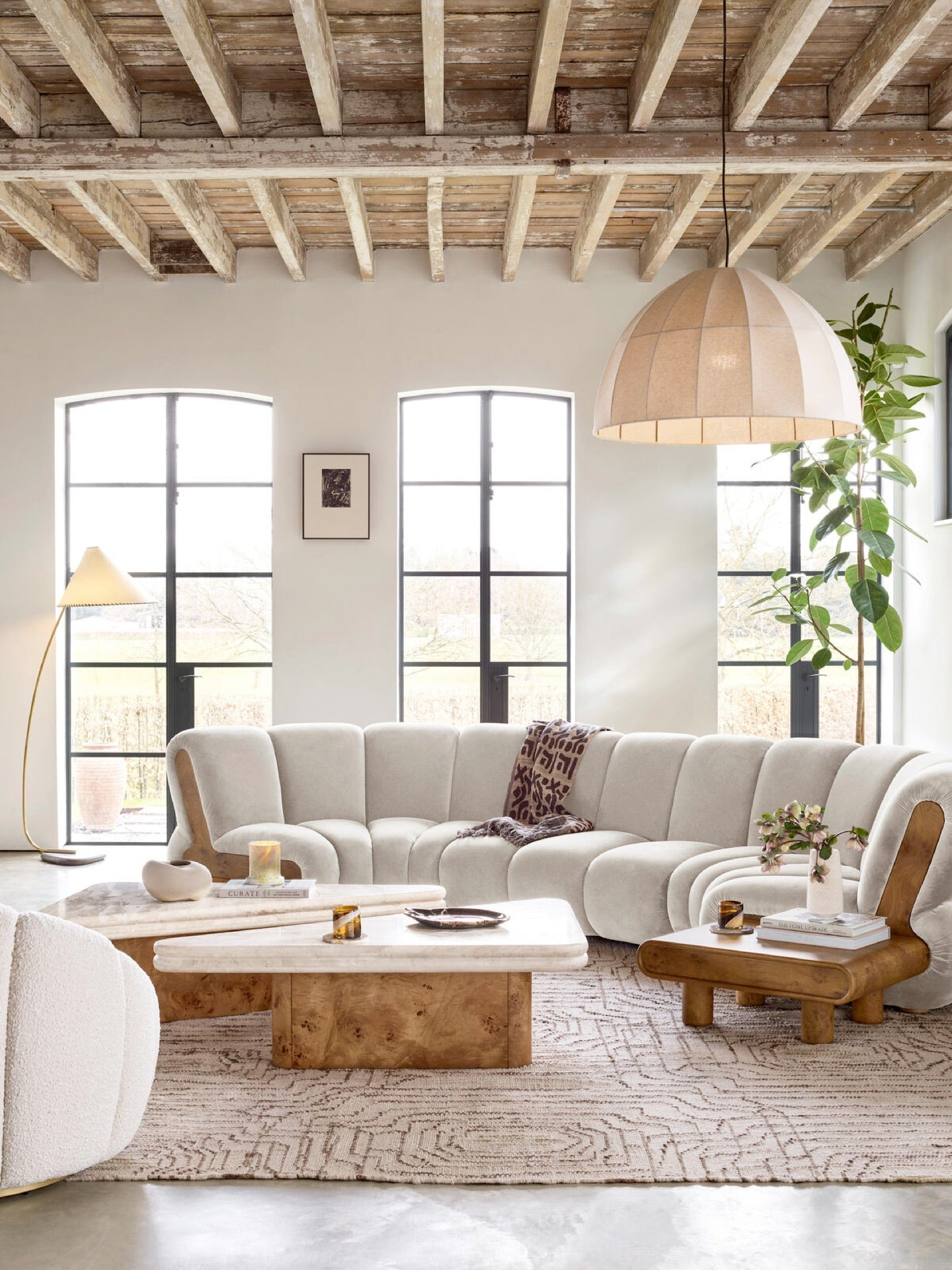 Japandi inspired living room, furniture and photo by Audo Copenhagen