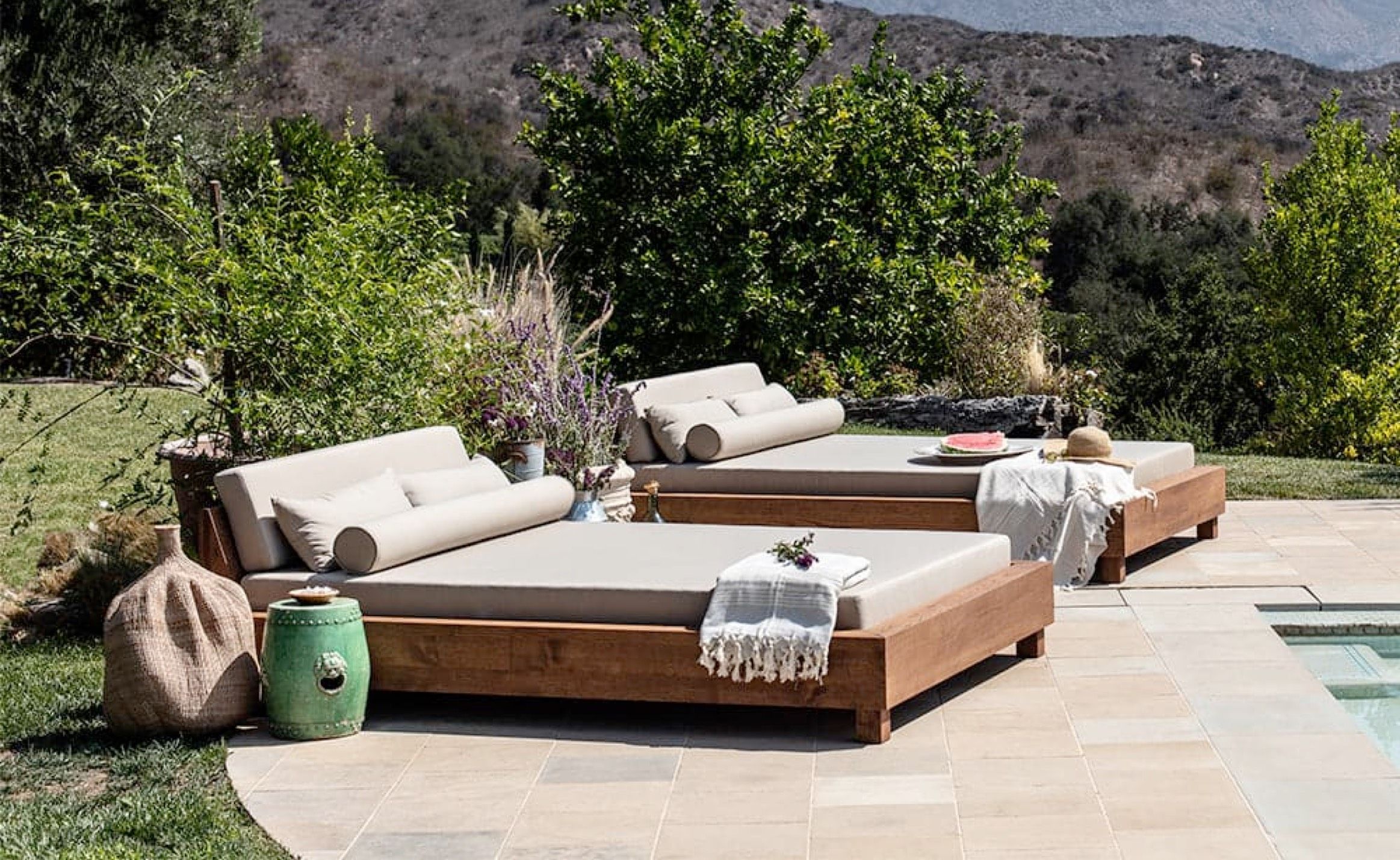 Japandi Outdoor Collection, shown Ojai Daybed