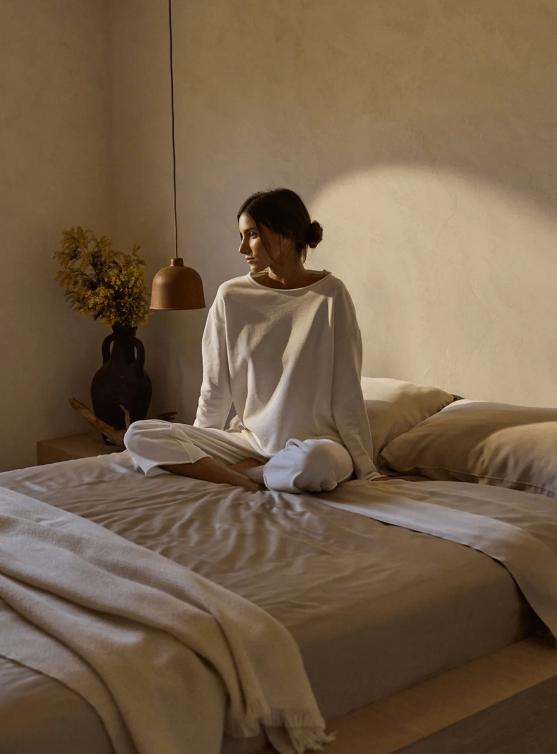 Japandi Bedding, shown Sunday Citizen Comfort
